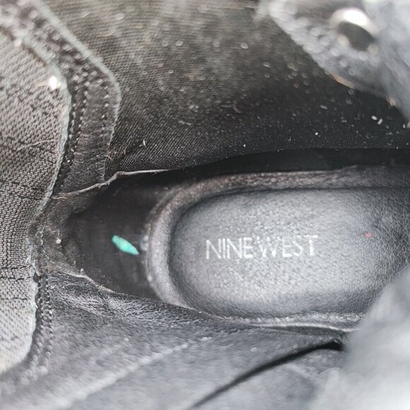 Nine West Women’s Black Faux Fur Boot Size 10 - Picture 7 of 11